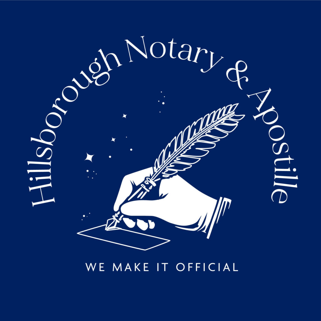 Hillsborough notary form logo